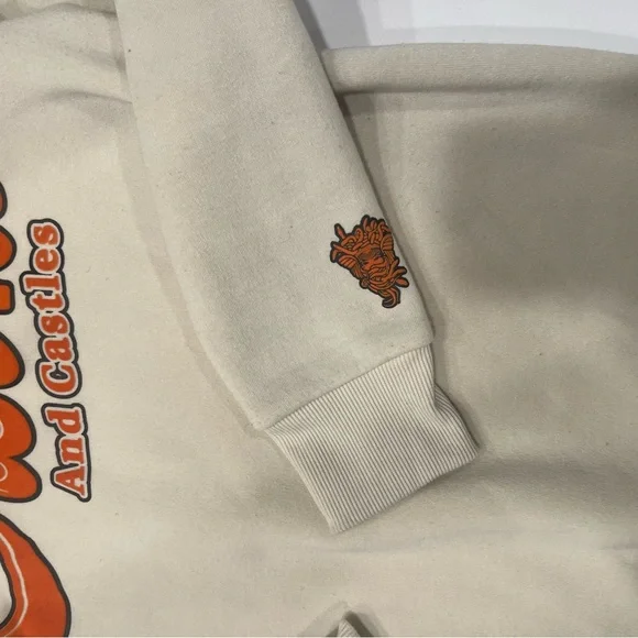 Crooks & Castles Cream Logo Crewneck Sweatshirt (S) Streetwear Graphic Pullover - Picture 5 of 6